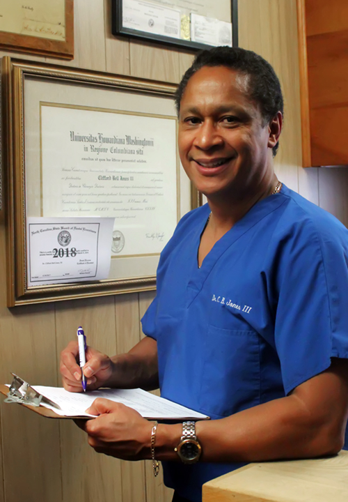 Dentist, Dr. Clifford Jones, Elizabeth City, NC
